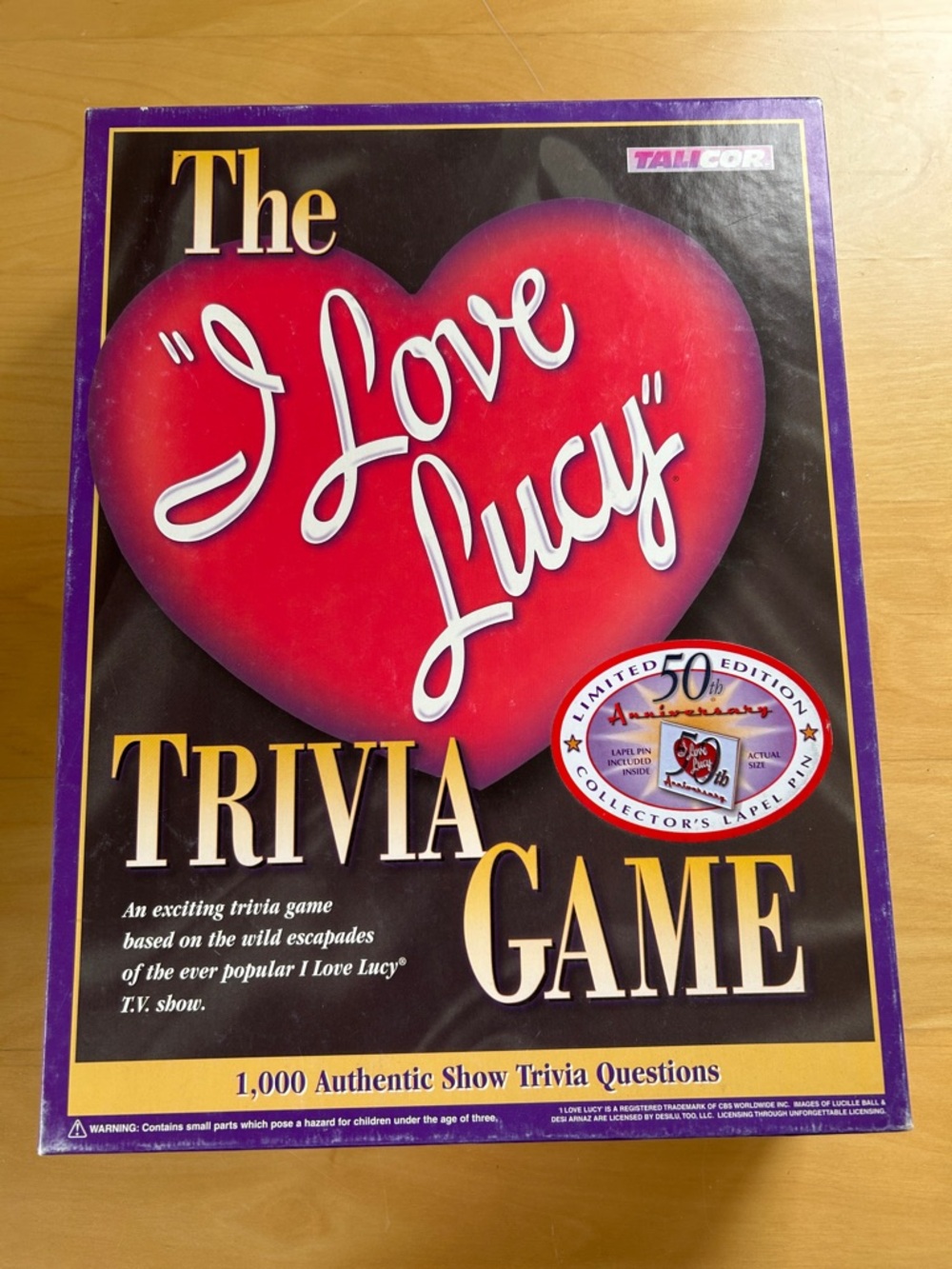 I Love Lucy Trivia Game Talicor